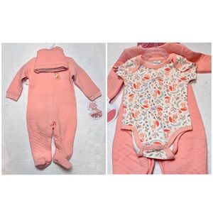 NEW Little Beginnings Sleep and Play, Hat and Bodysuit Set 3-6mo